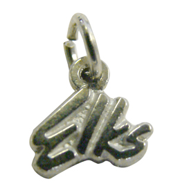 Gold Elks Script Charm